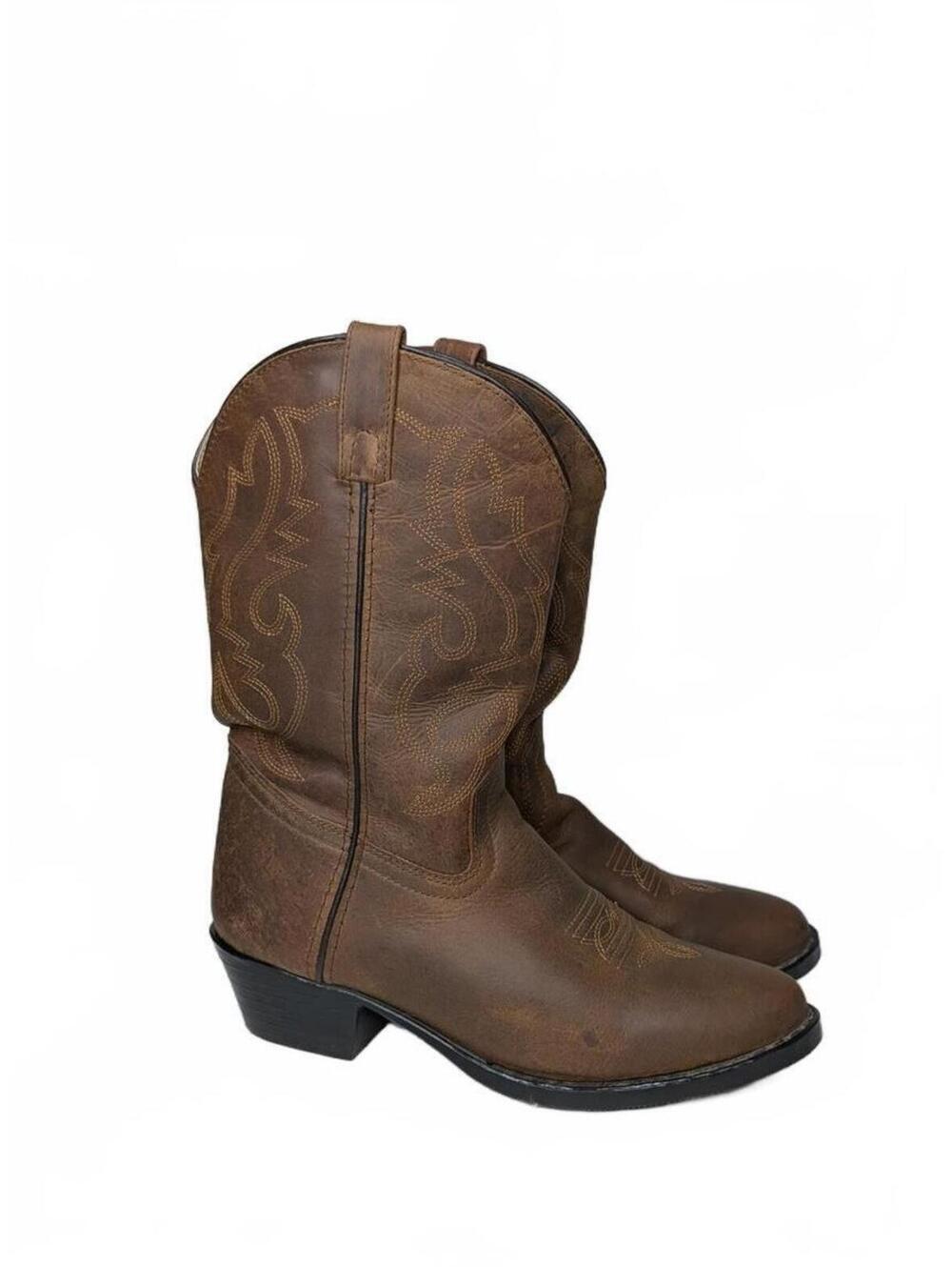 Smoky Mountain Men's Brown Leather Cowboy Boots Size 6‎ D